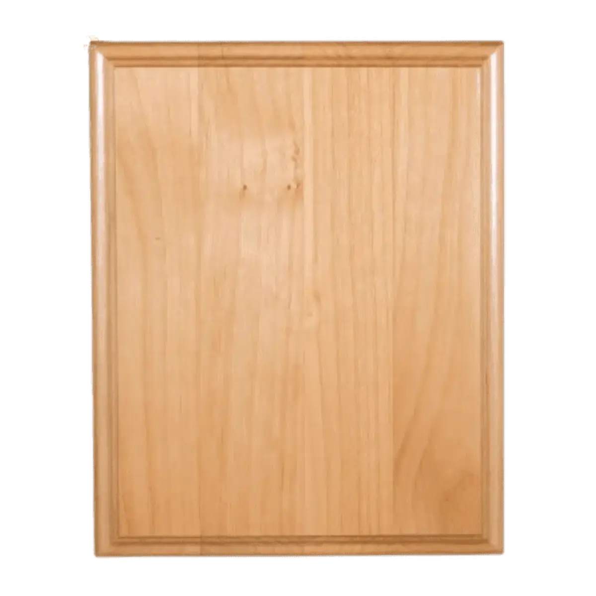 Red Alder Step-Edge Plaque Board with Custom Engraving 4" x 6"