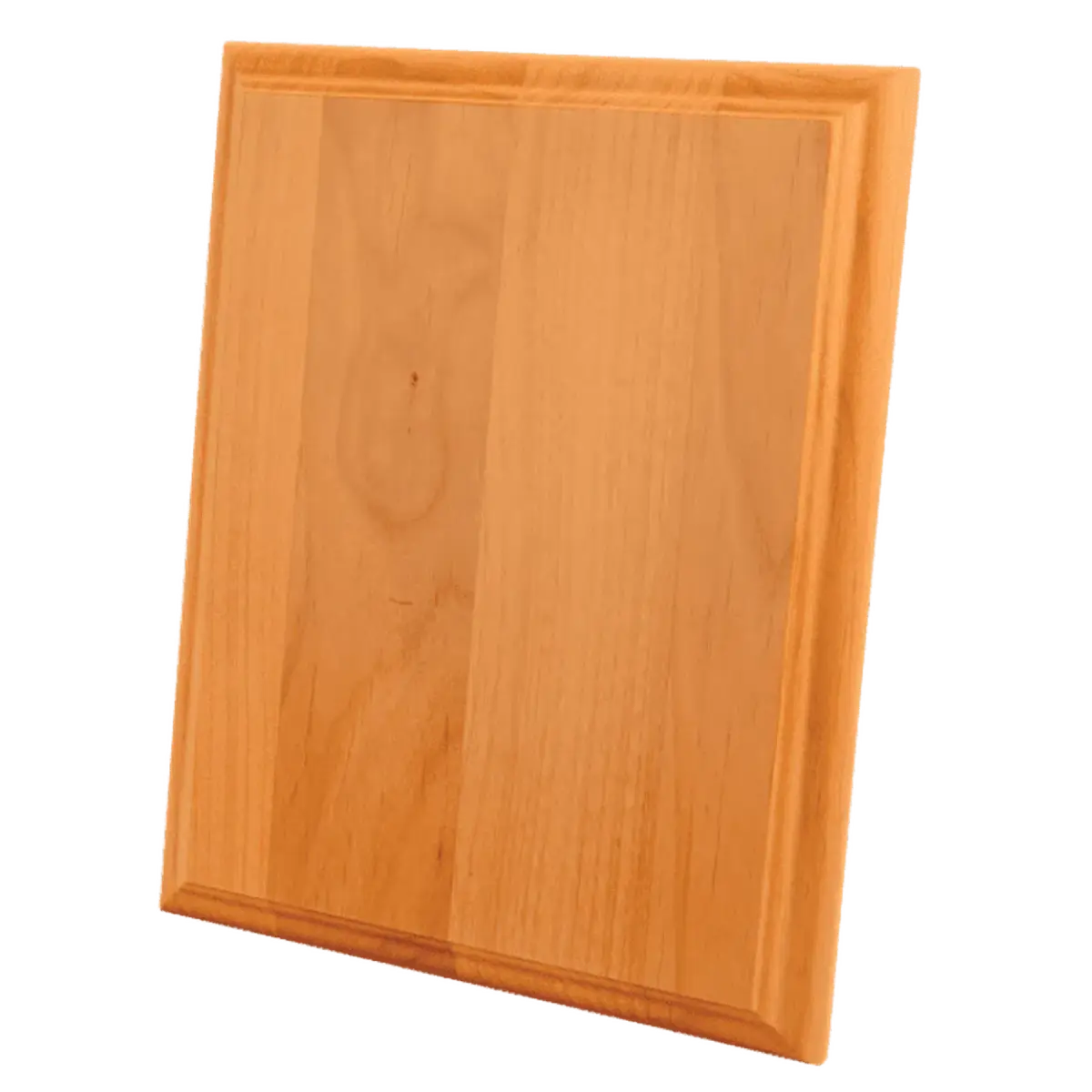 Red Alder Step-Edge Plaque Board with Custom Engraving 4" x 6"