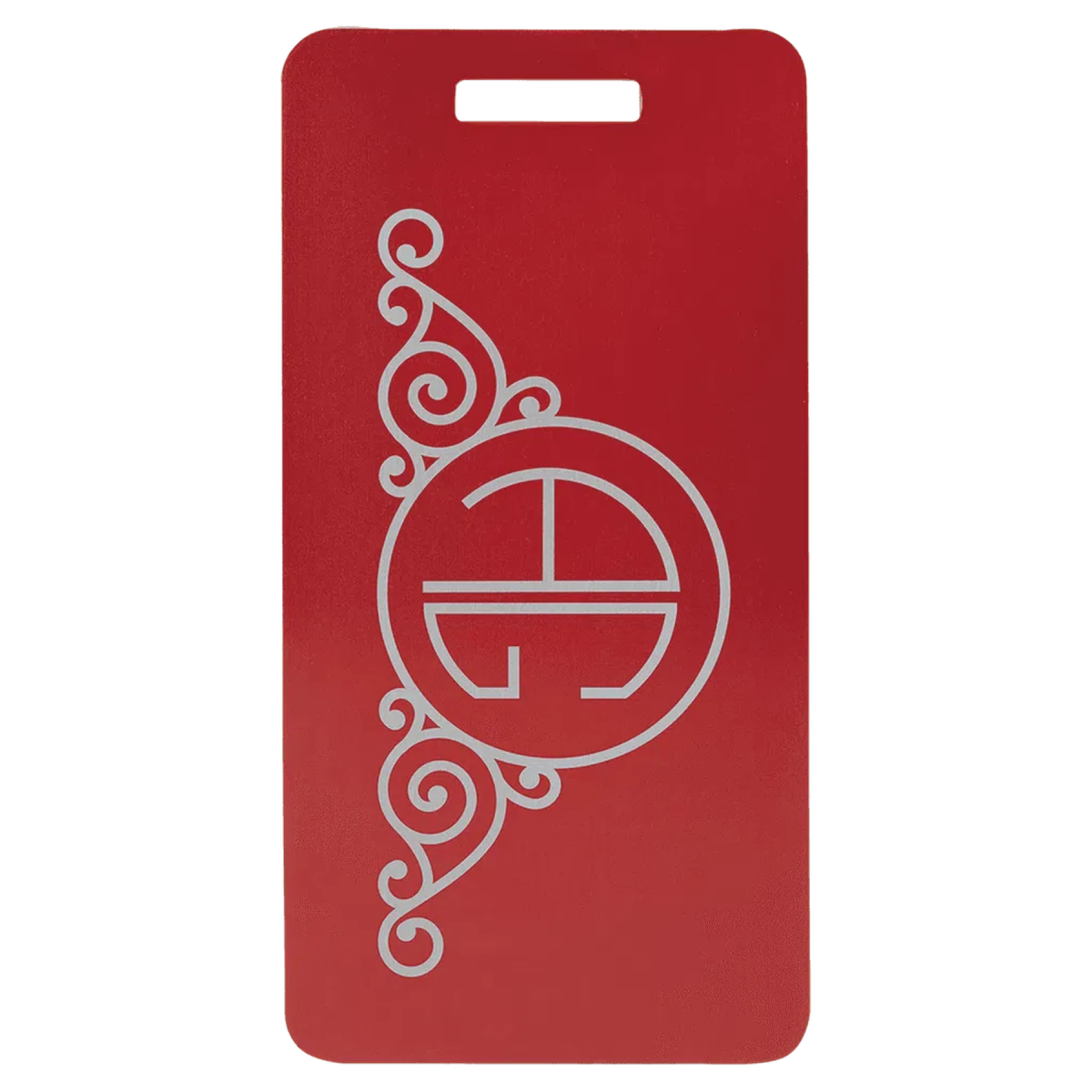 Personalized Luggage Tags - Engraved Aluminum Identification Tags Red / 3 7/8" x 2