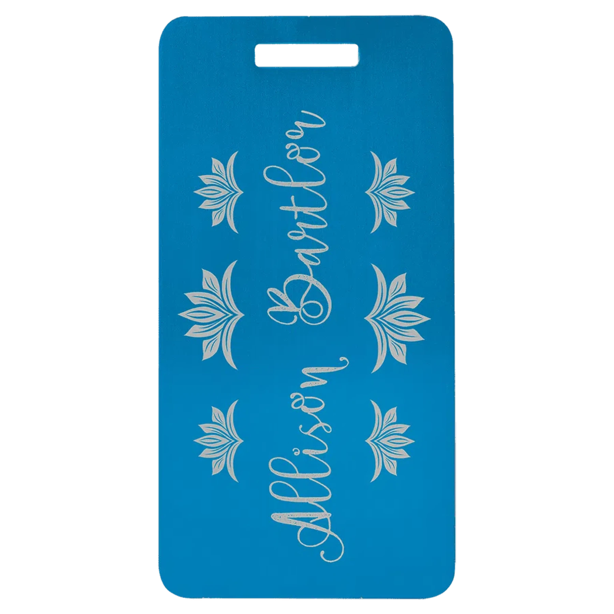 Personalized Luggage Tags - Engraved Aluminum Identification Tags Blue / 3 7/8" x 2