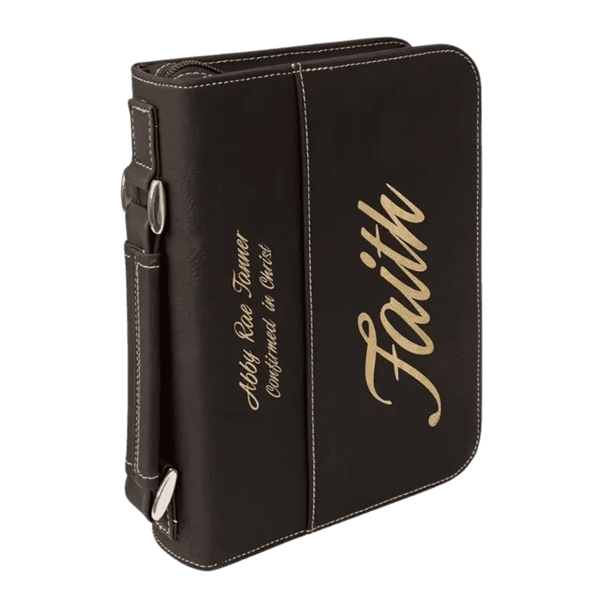 Bible and Book Covers in Leatherette Colors - Black/Gold