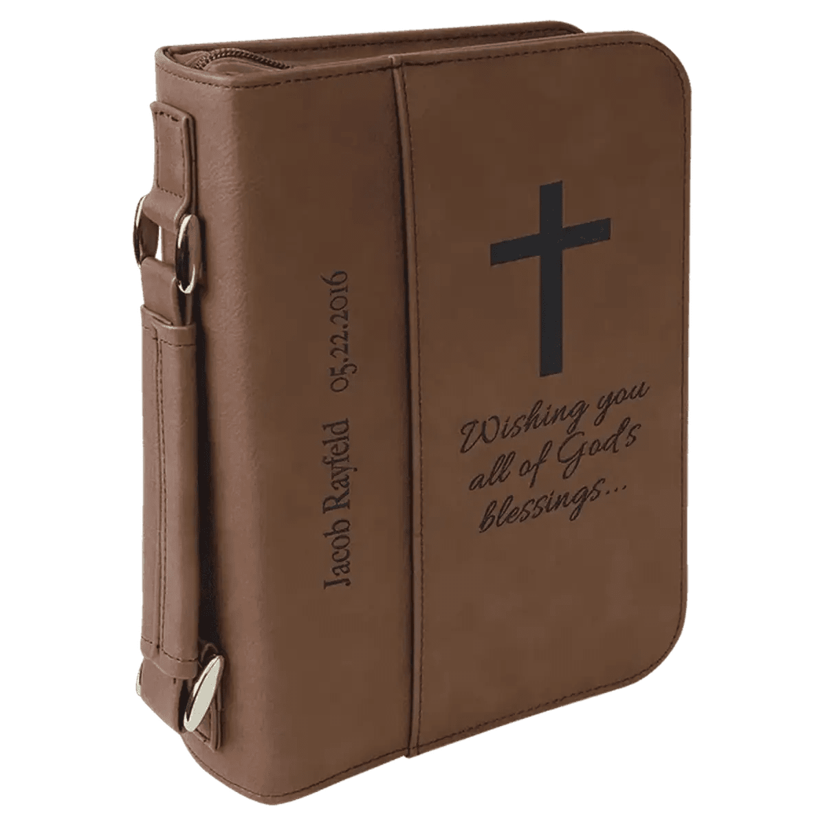 Bible and Book Covers in Leatherette Colors - Dark Brown