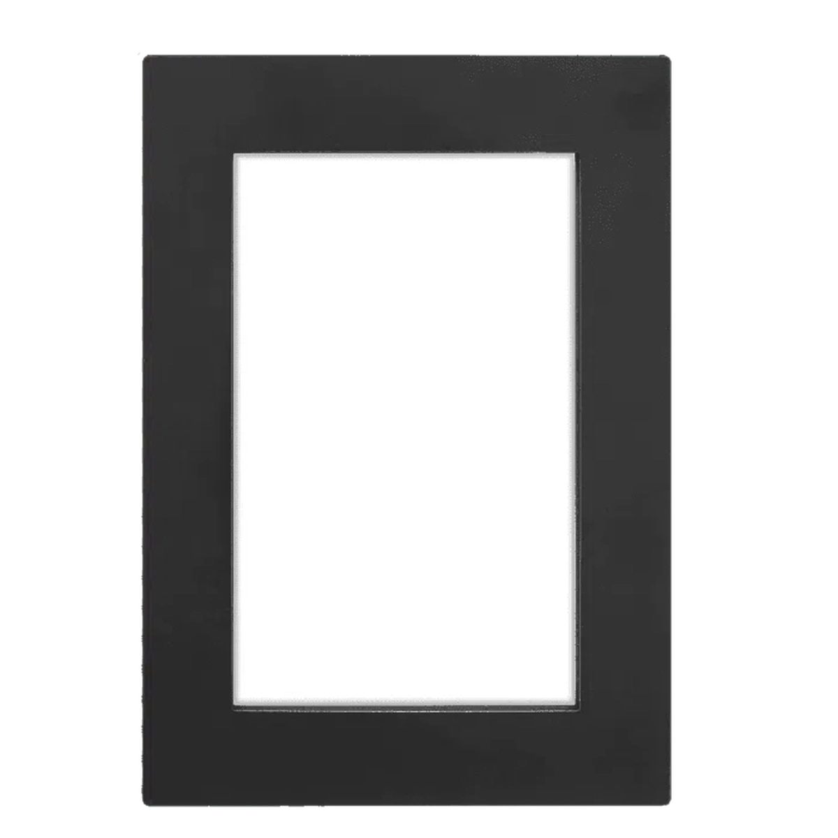 Custom Engraved Aluminum Picture Frames in Modern Styles Black / 4" x 6"