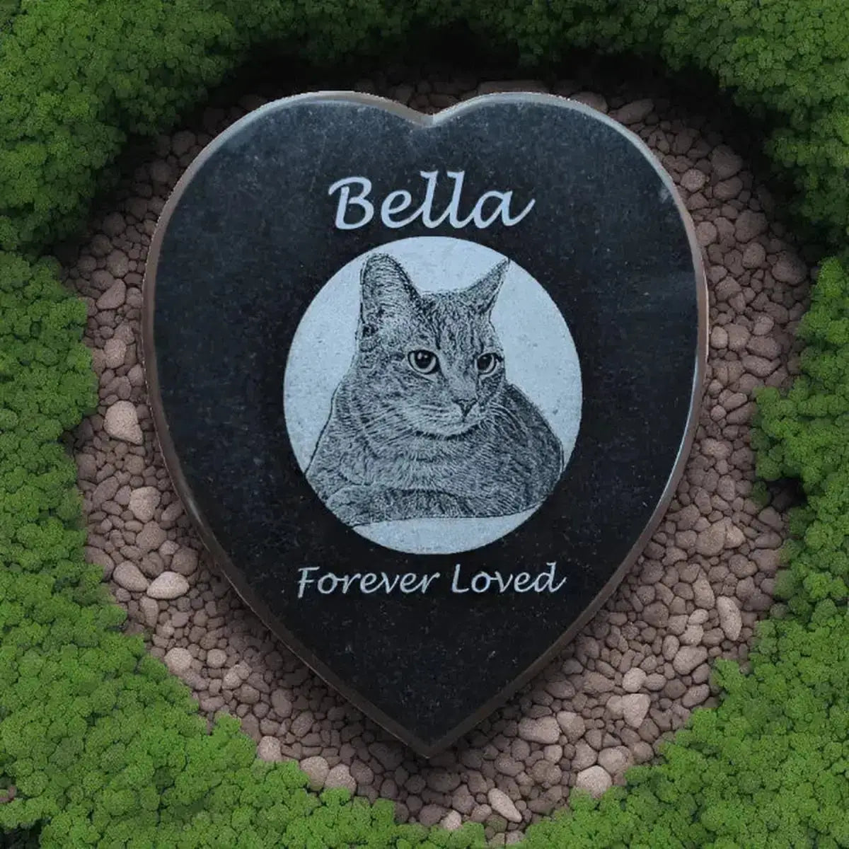 Custom Granite Memorial Plaques – Indoor or Outdoor Use Oval / 5" x 7" / Granite