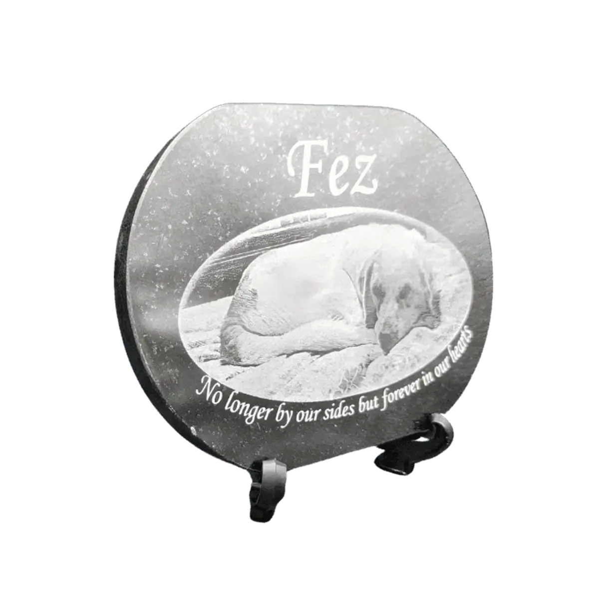 Custom Granite Memorial Plaques – Indoor or Outdoor Use Oval / 5" x 7" / Granite