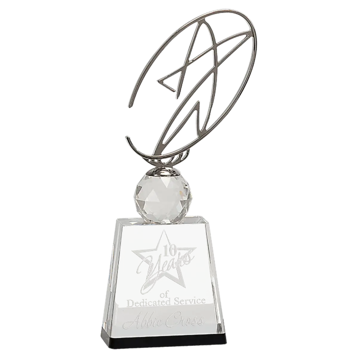 Crystal Star Awards and Paperweights with Custom Engraving Star Paperweight / None / 5" (L) x 5" (H)
