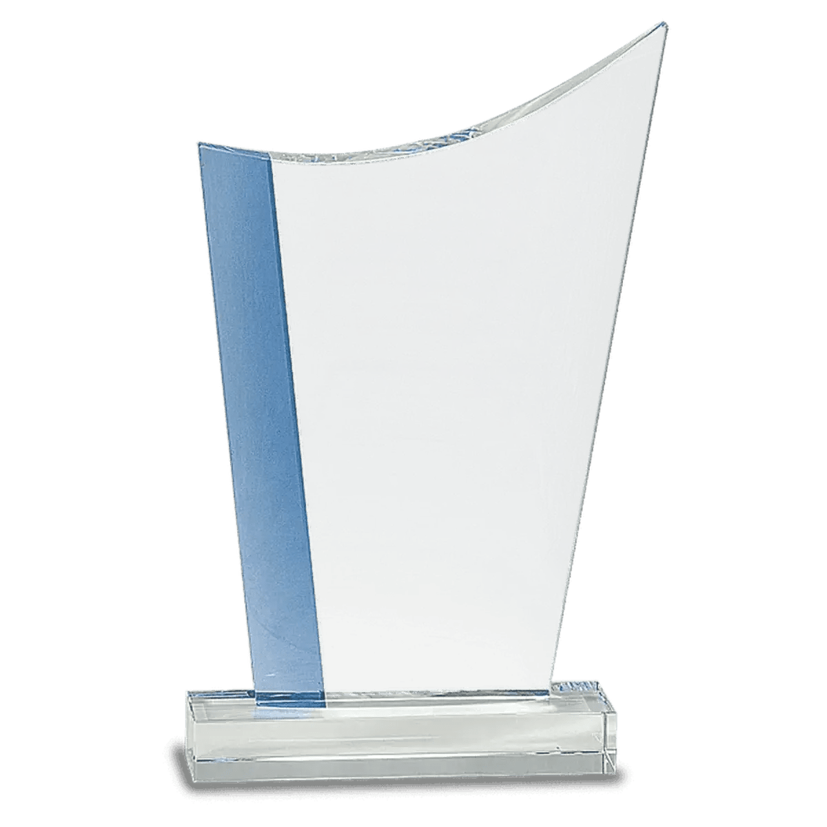 Blue Edge Crystal Awards – Personalized Corporate Recognition - Rectangle
