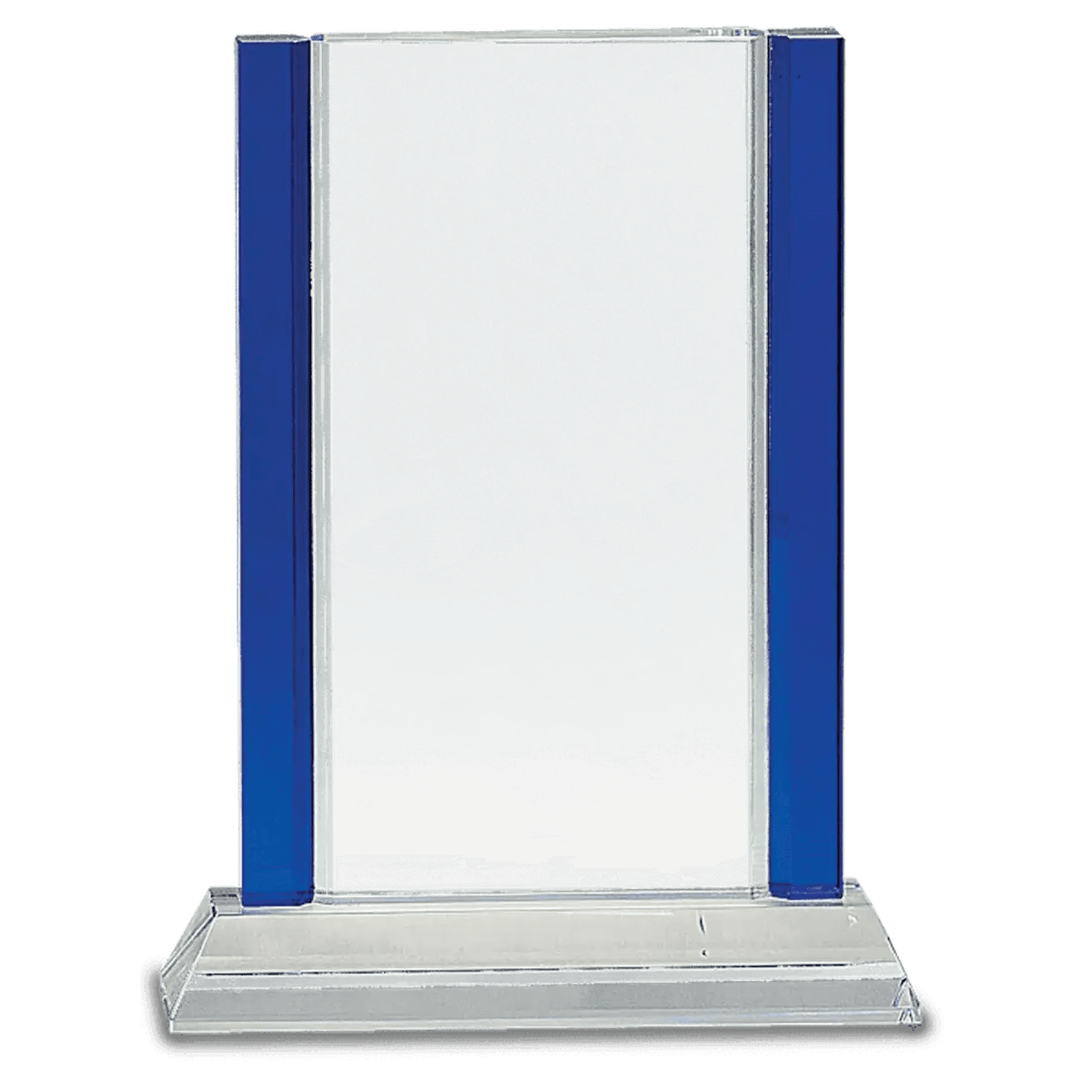 Blue Edge Crystal Awards – Personalized Corporate Recognition - Rectangle