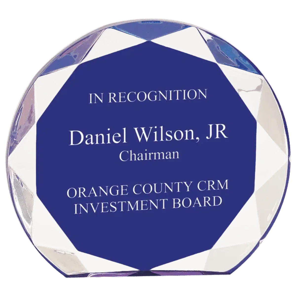 Sunburst Acrylic Award Rounds - Engraved Award Recognition in Vibrant Colors Blue / 5 1/2" / Acrylic