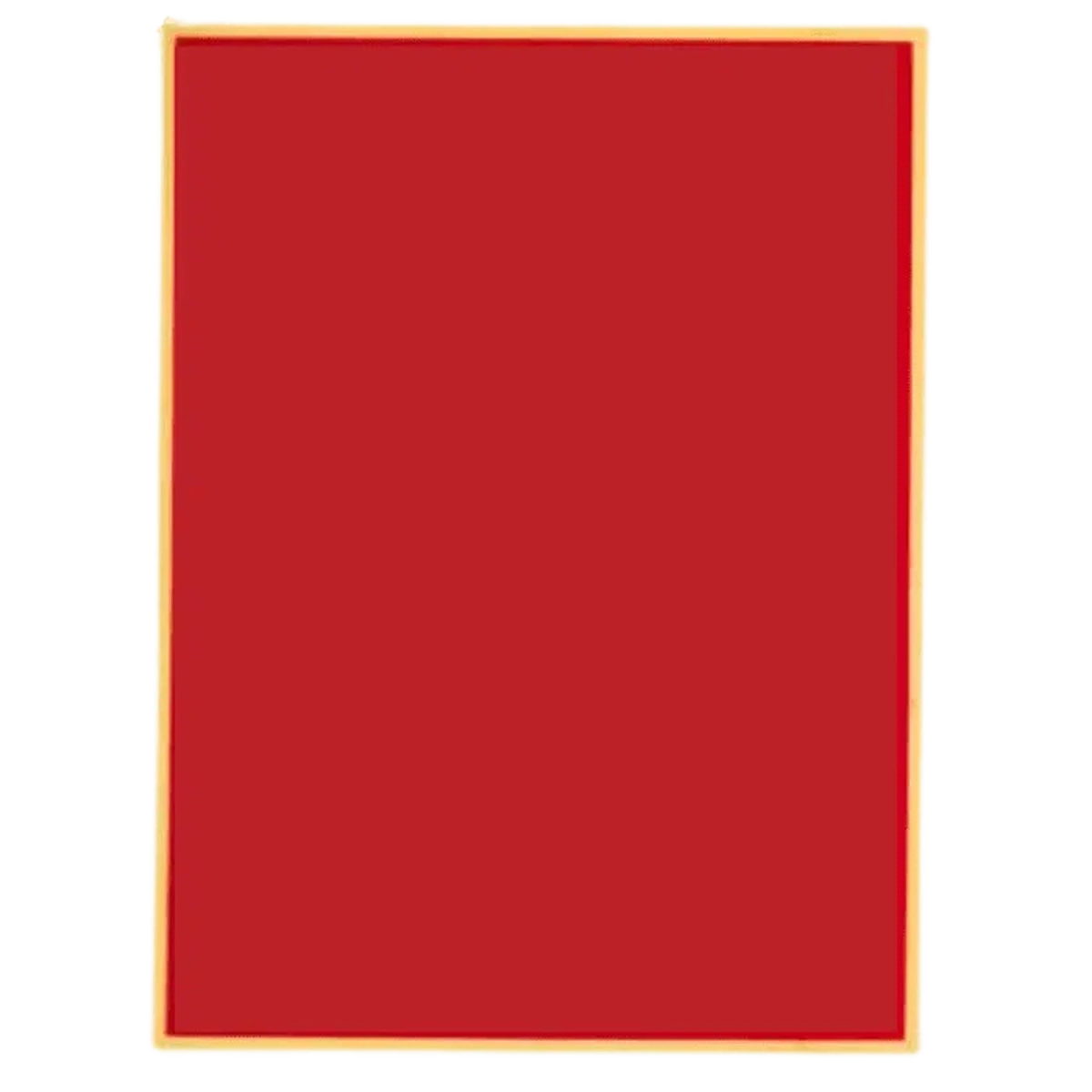 Engraved Brass Plated Steel Plaque Plates (6 Sizes) Gold Engraving Red / 3" x 5"