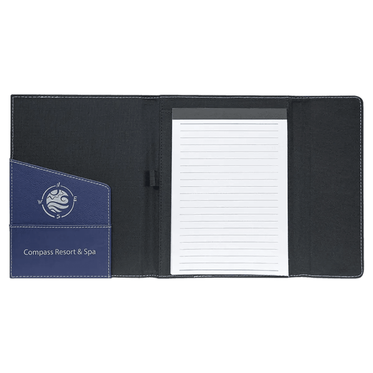Canvas Portfolios - With Notepad and Magnetic Closure - Black