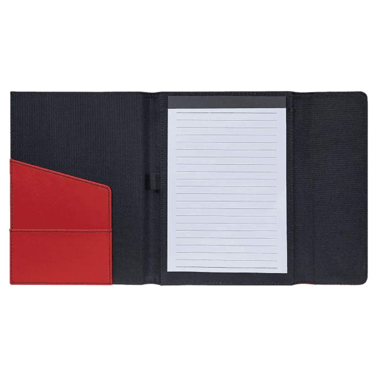 Canvas Portfolios - With Notepad and Magnetic Closure - Black