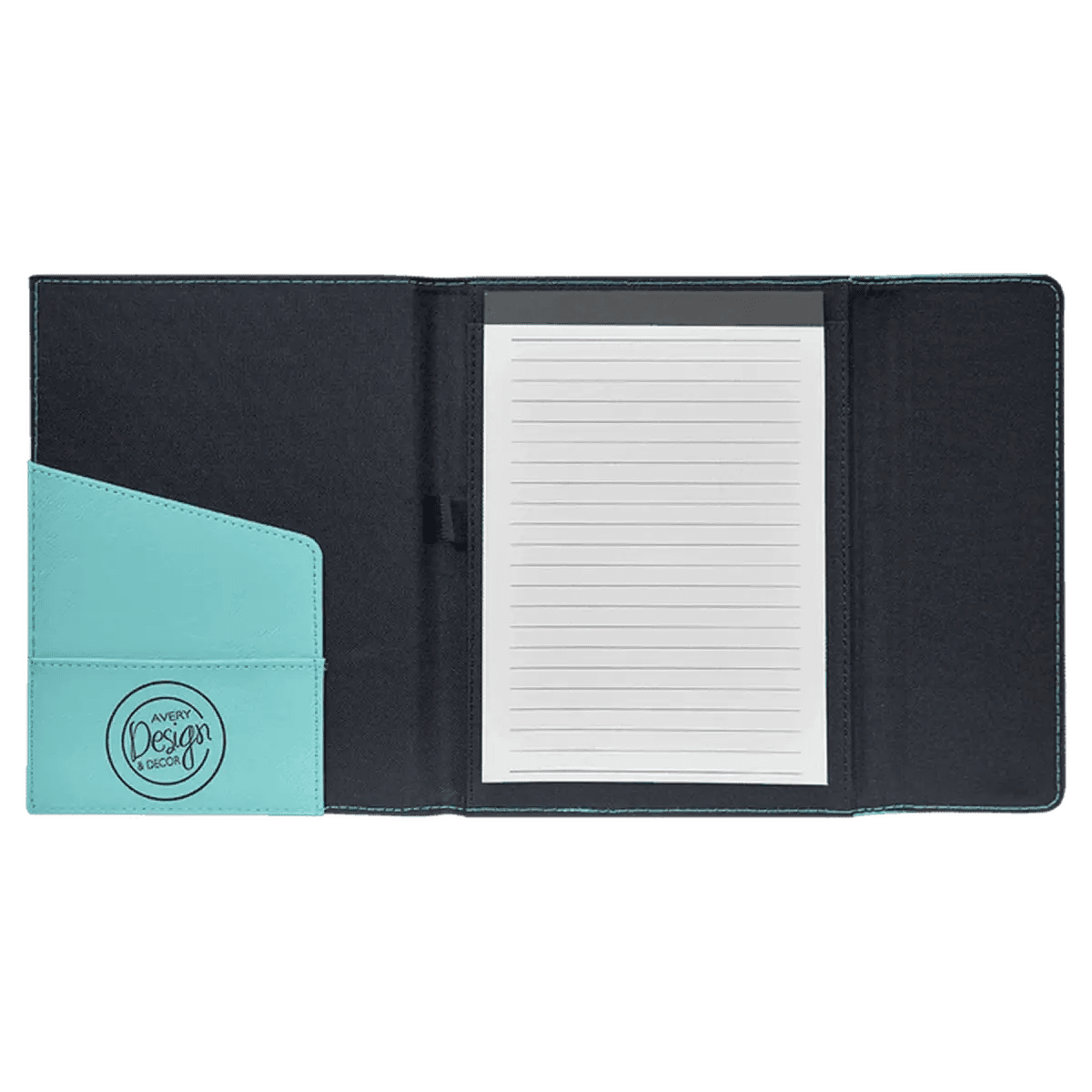 Canvas Portfolios - With Notepad and Magnetic Closure - Black