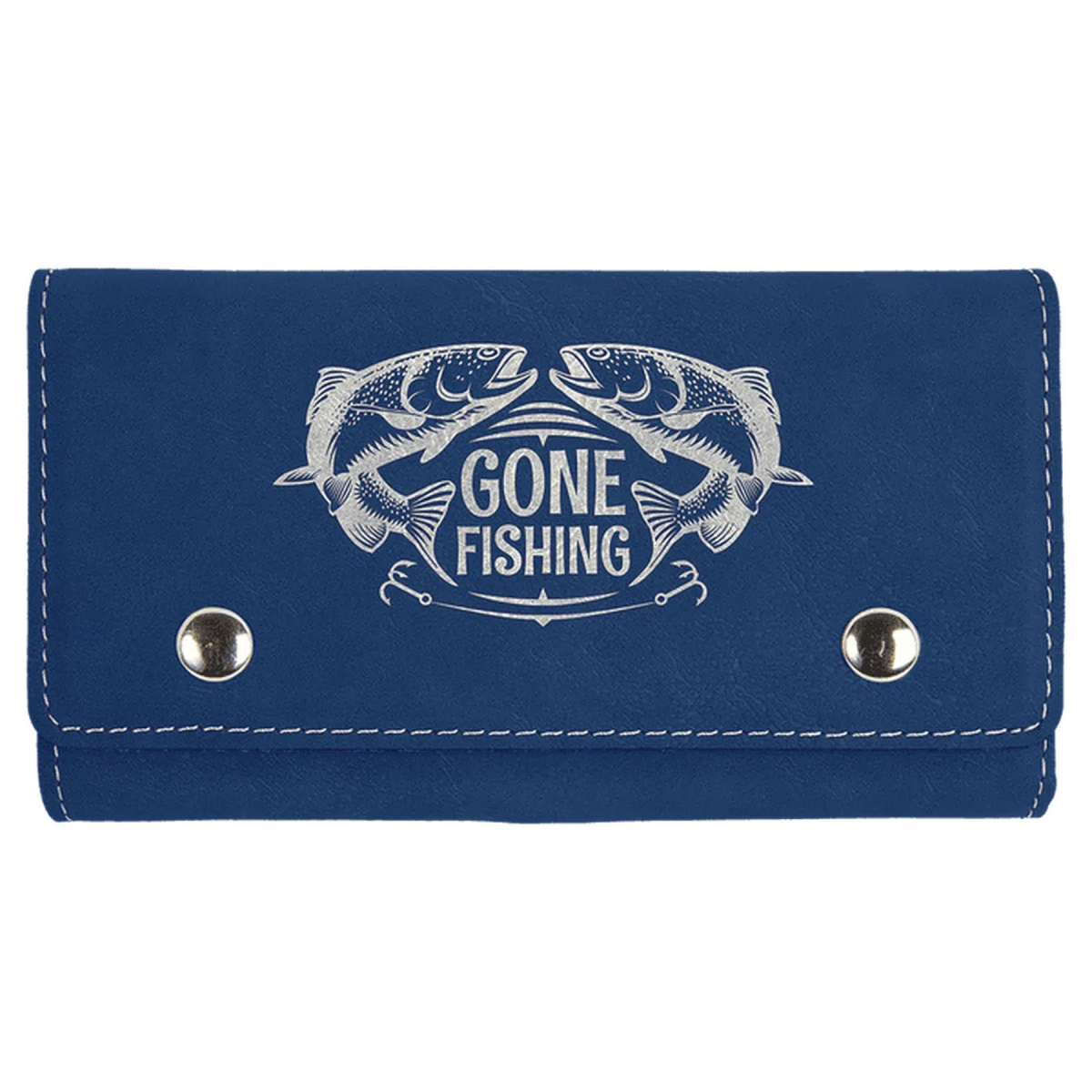 Personalized Card & Dice Set – Custom Game Set in Leatherette Case Black/Silver / Leatherette