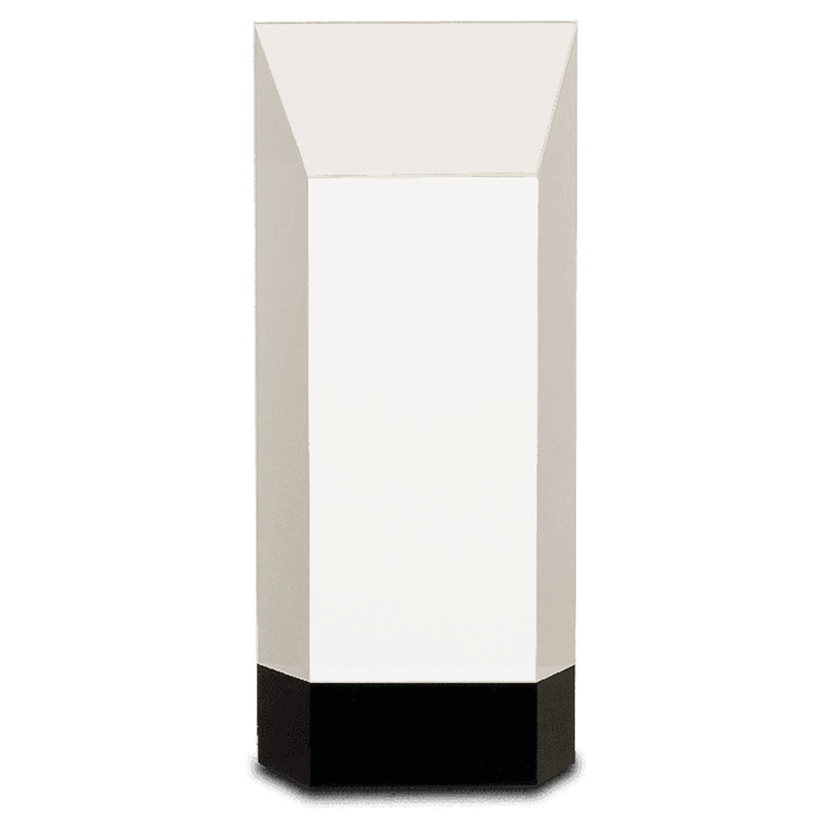 Self-Standing Crystal Rectangle Award on Black Crystal Base 8 1/4"