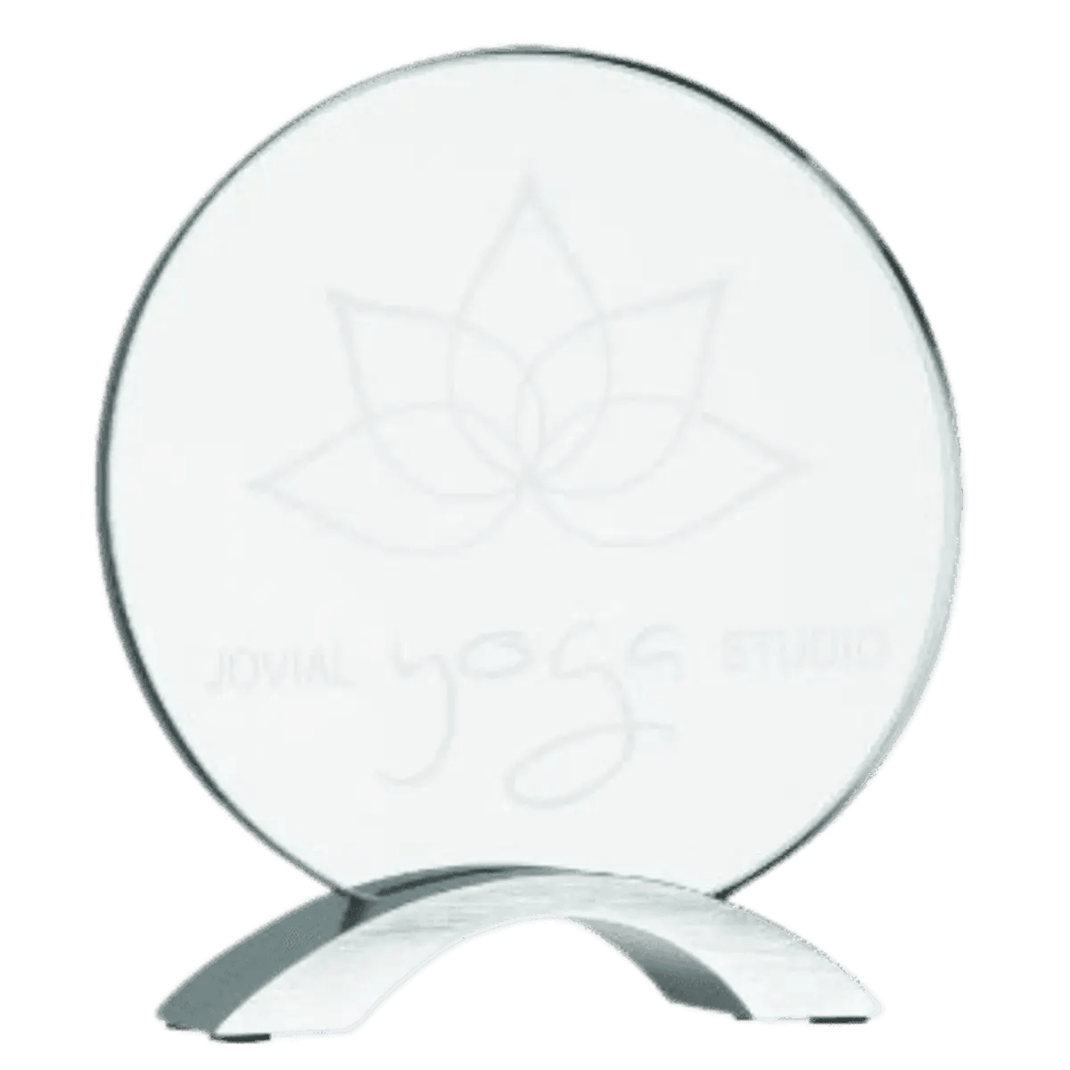 Cosmic Acrylic Awards with Silver Base with Custom Engraving - Diamond