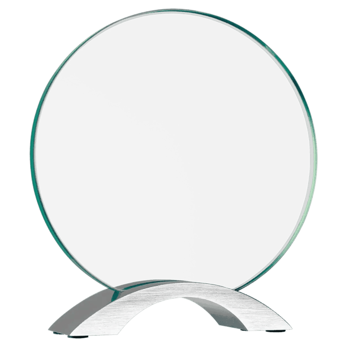 Cosmic Glass Awards - Jade Tinted with Silver Metal Base - Diamond