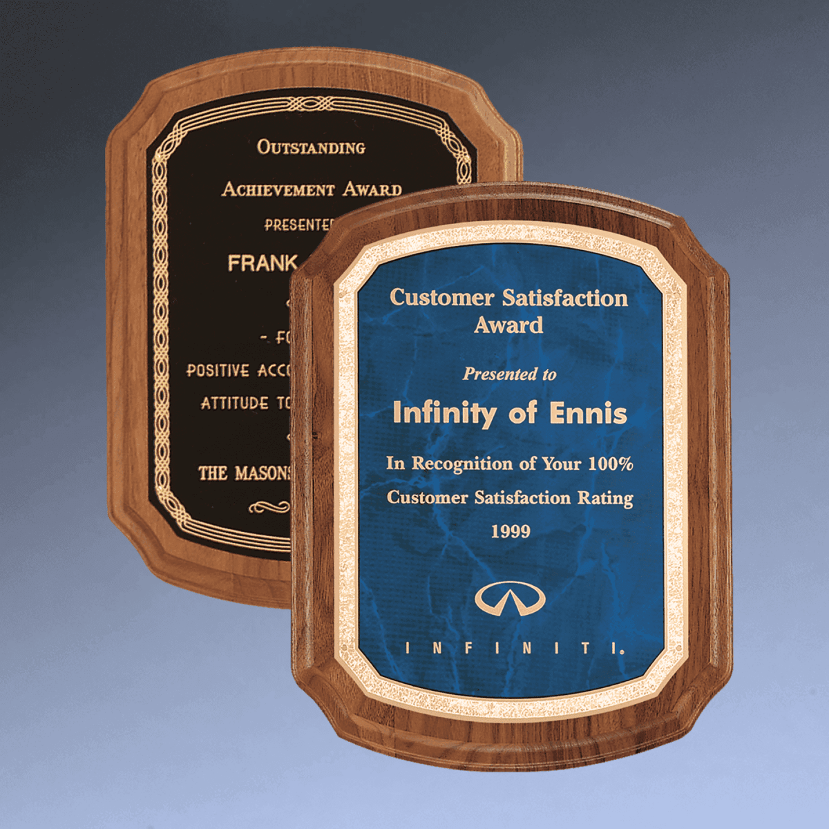 Coventry Series American Walnut Award Plaque - 5" x 7"