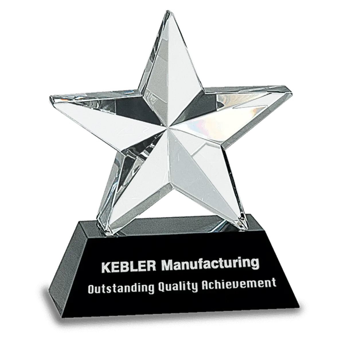 Crystal Star Awards and Paperweights with Custom Engraving Star Paperweight / None / 5" (L) x 5" (H)