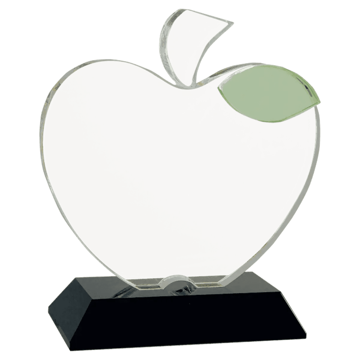 Crystal Apple Awards and Gifts - Crystal Apple with Flat Face