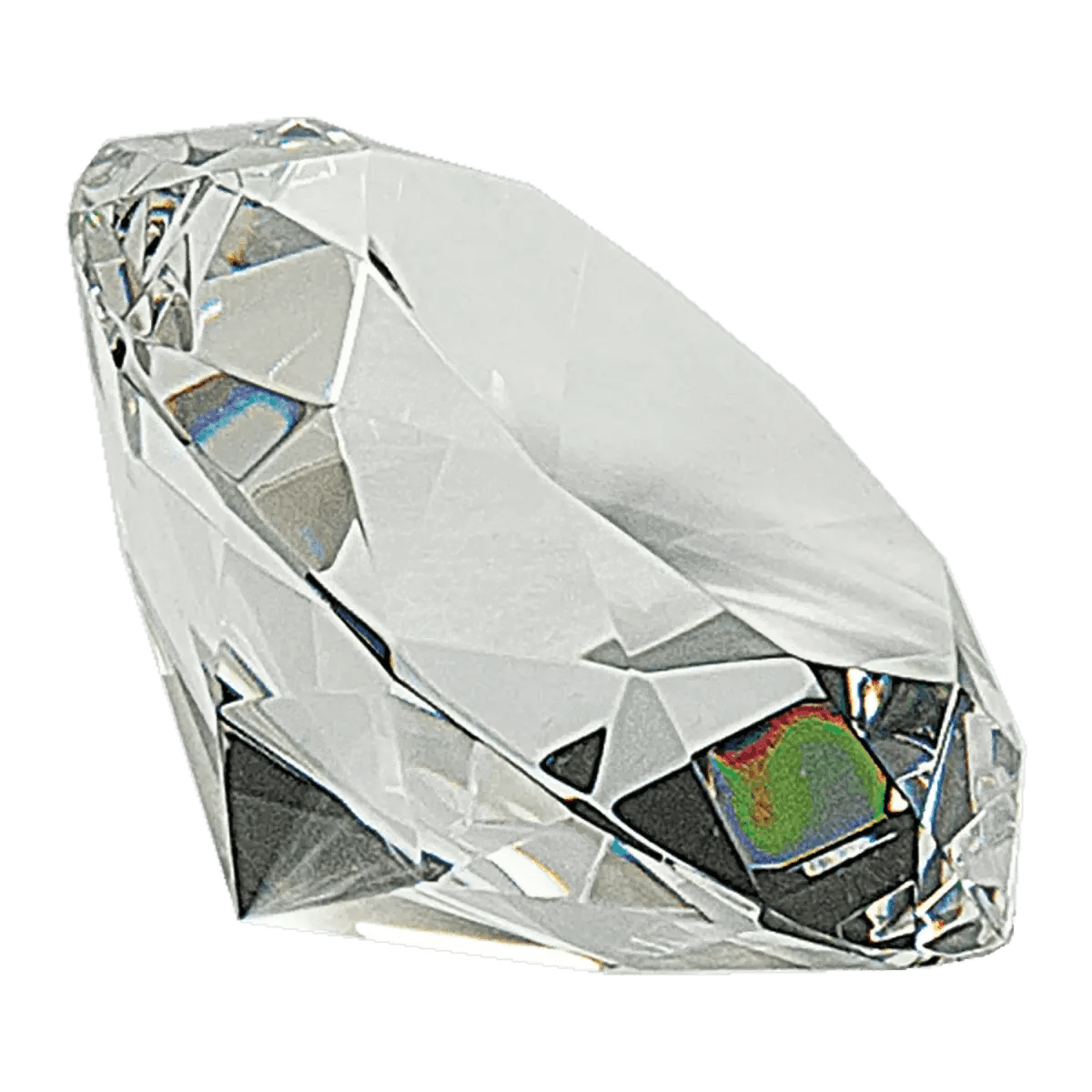 Crystal Diamond Awards & Paperweights with Engraved Personalization - Crystal Diamond on Base