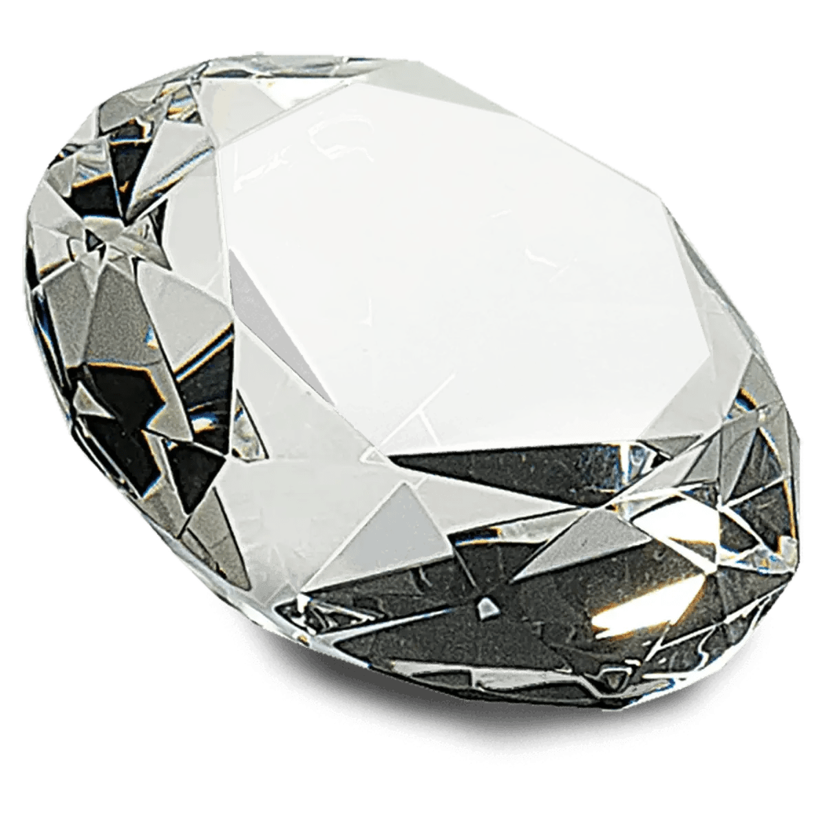 Crystal Diamond Awards & Paperweights with Engraved Personalization - Crystal Diamond on Base