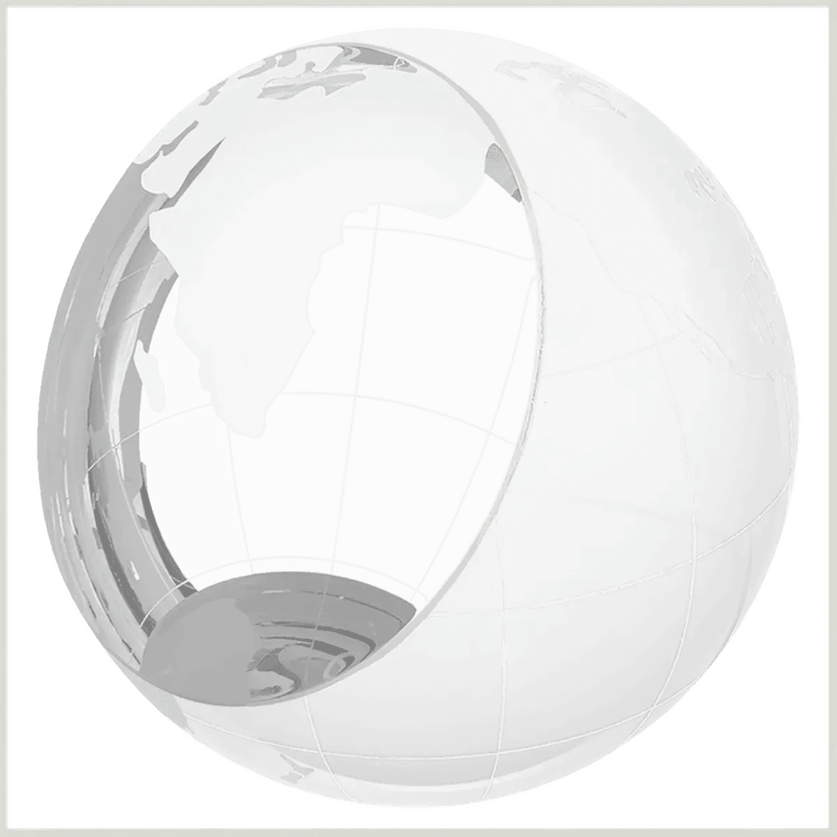 Crystal Globe Awards and Gifts - Globe in Hand