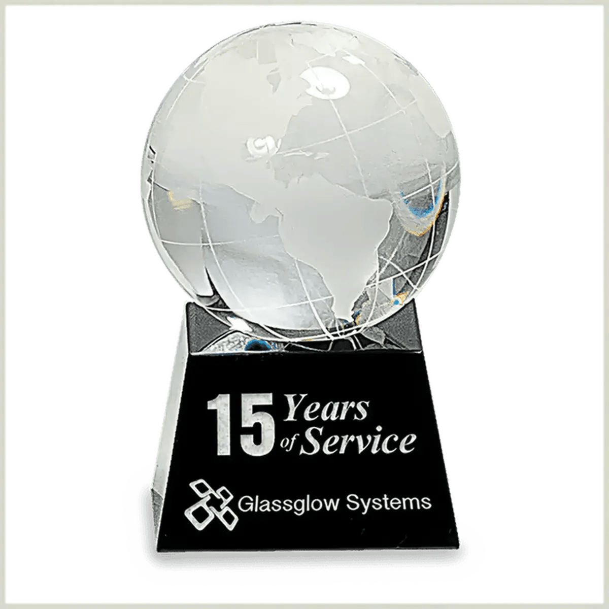 Crystal Globe Awards and Gifts - Globe in Hand