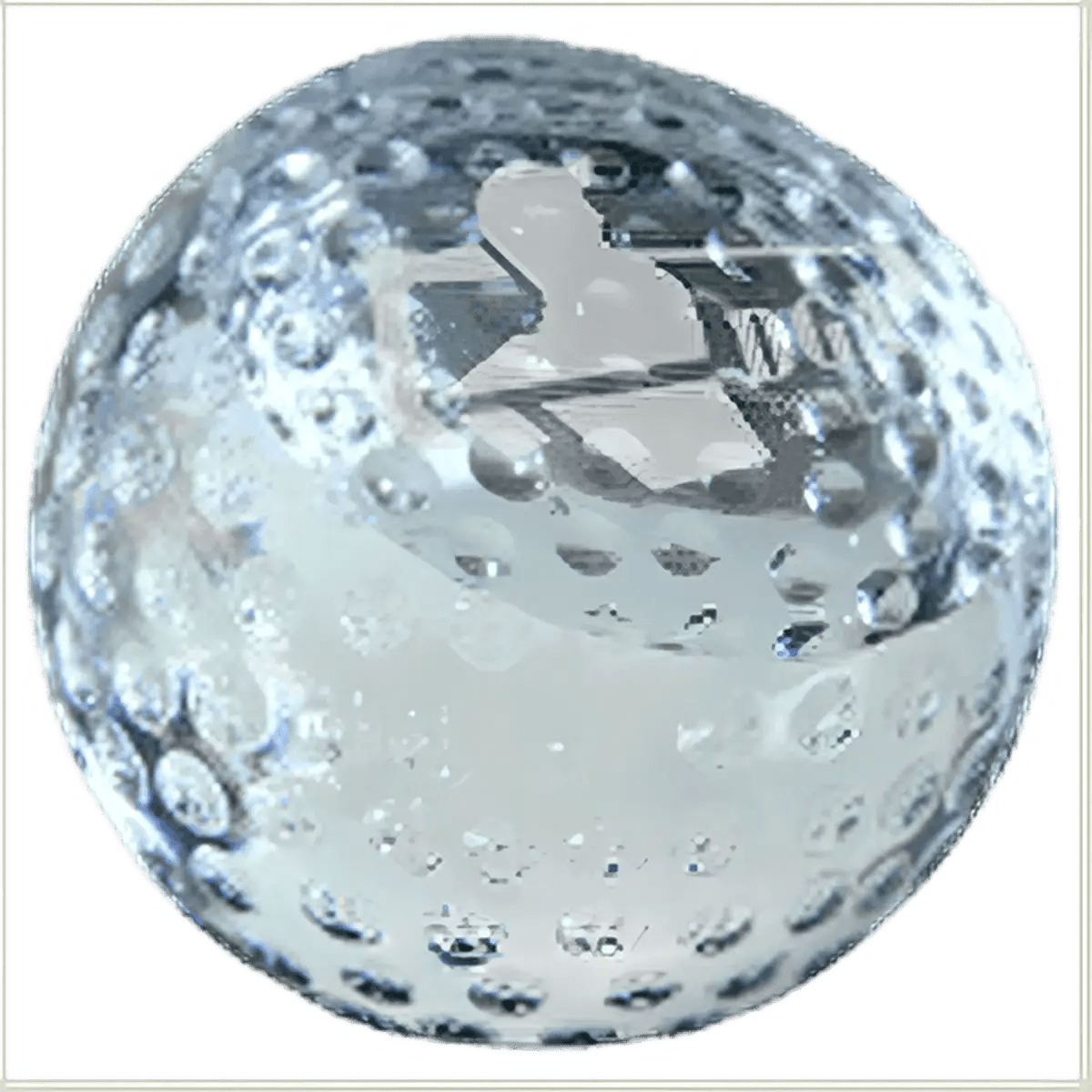 Crystal Golf Awards – Premium Recognition Trophies - 3D Etched Golf Green Scene on Crystal Tablet