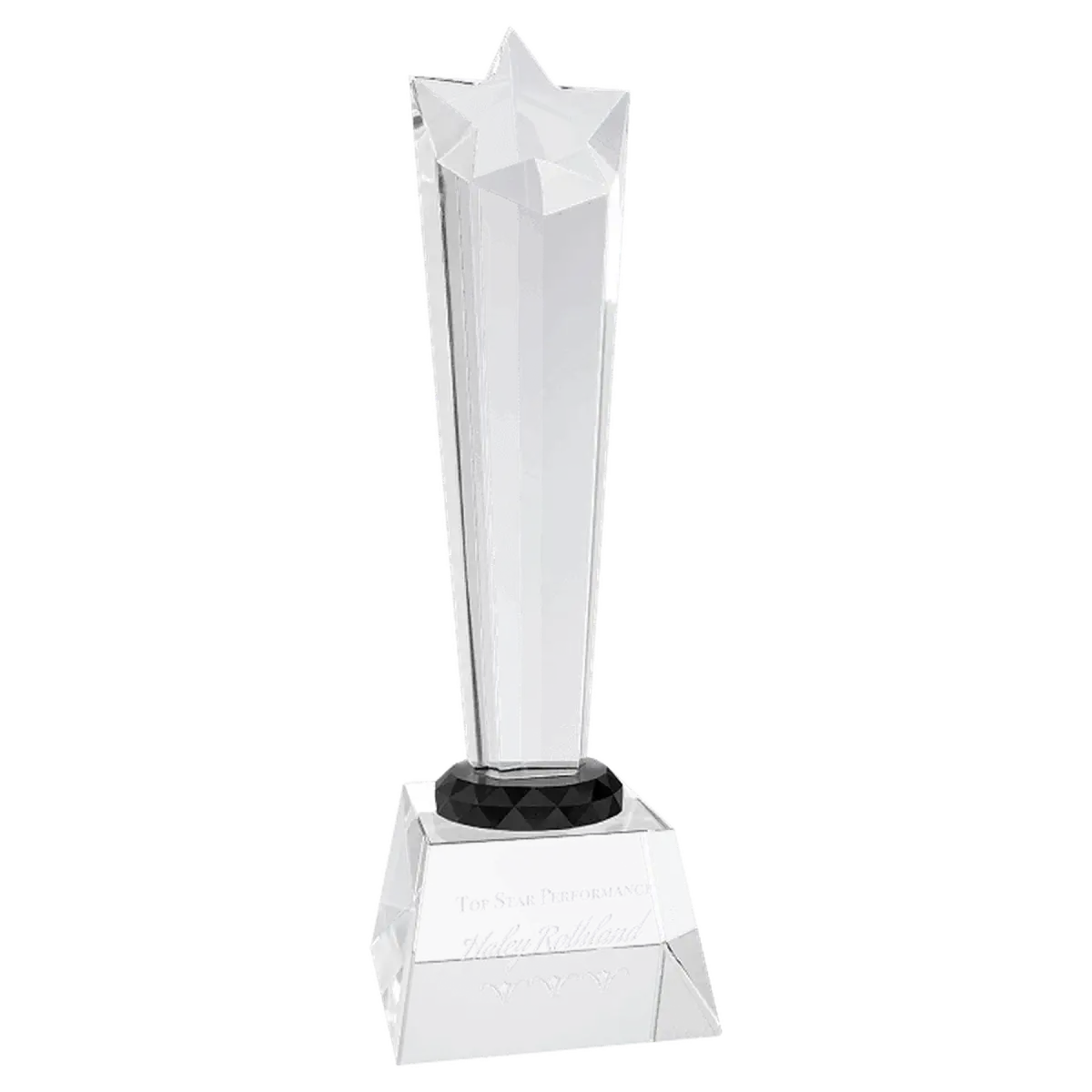 Crystal Star Awards and Paperweights with Custom Engraving Star Paperweight / None / 5" (L) x 5" (H)