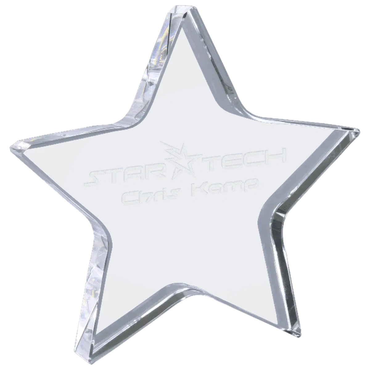 Crystal Star Awards and Paperweights with Custom Engraving Star Paperweight / None / 5" (L) x 5" (H)