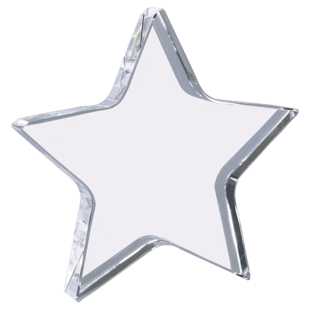 Crystal Star Awards and Paperweights with Custom Engraving Star Paperweight / None / 5" (L) x 5" (H)