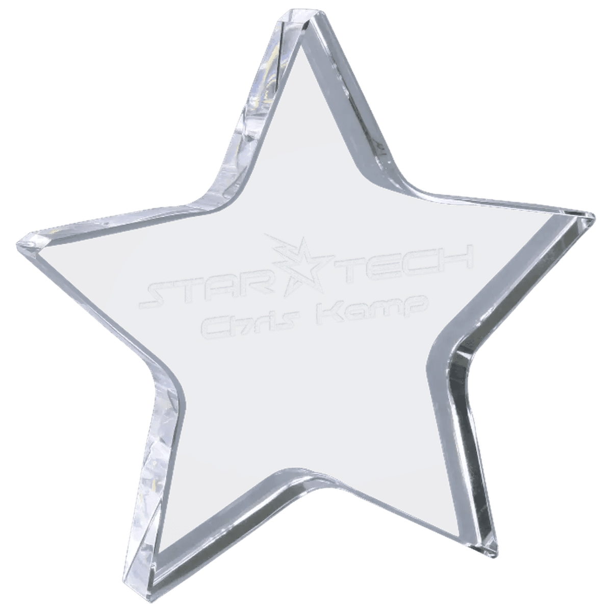 Crystal Star Awards - 3D Star on Base