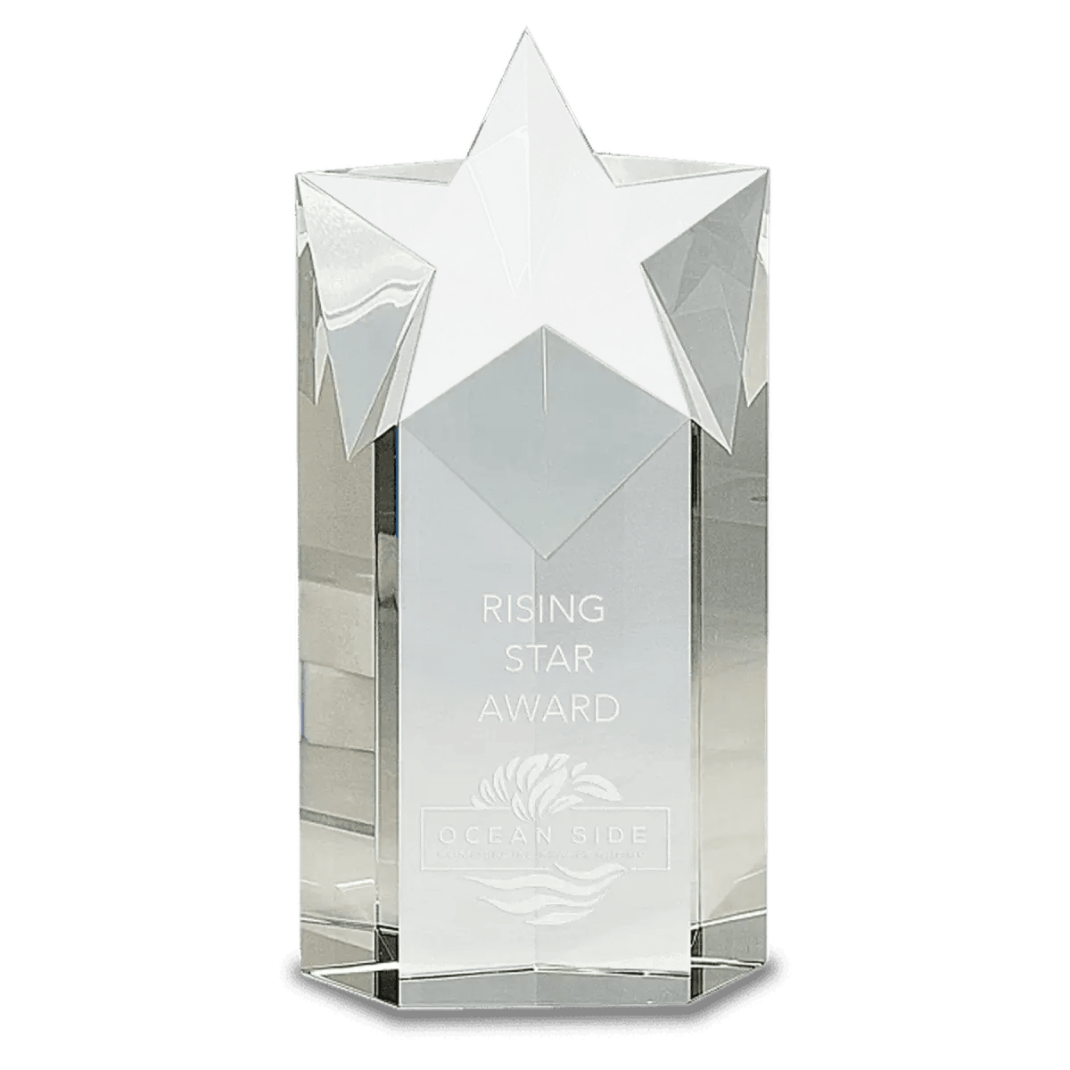 Crystal Star Awards - 3D Star on Base