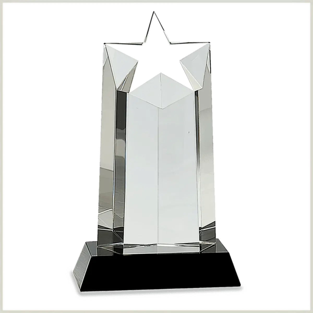 Crystal Star Awards and Paperweights with Custom Engraving Star Paperweight / None / 5" (L) x 5" (H)