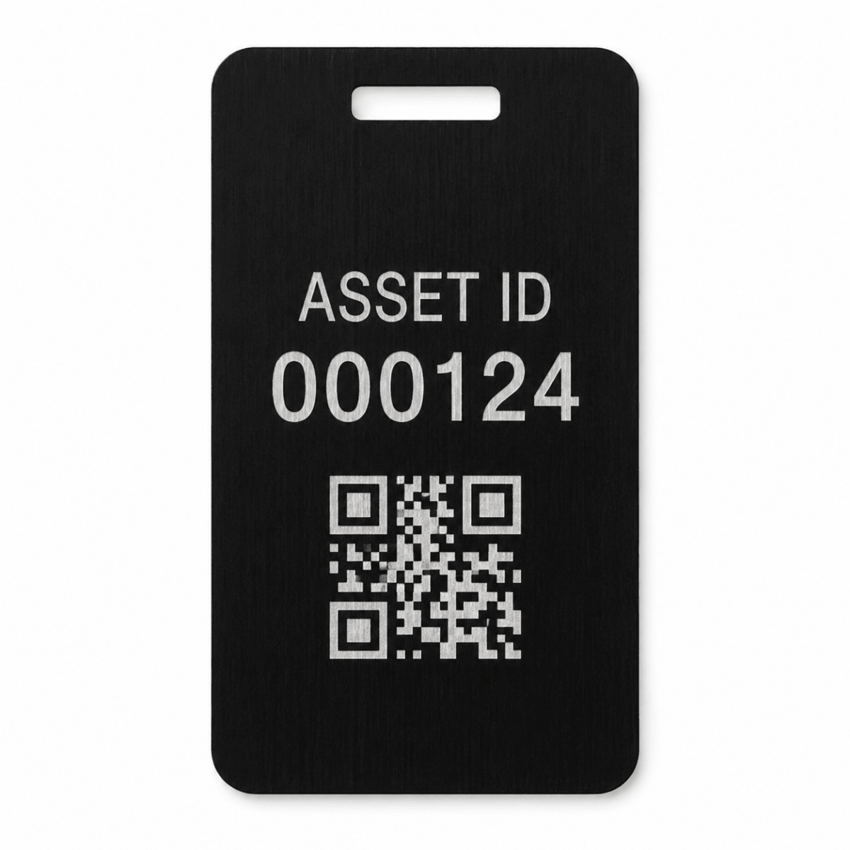 Custom Aluminum ID Tags & Asset Labels - Black