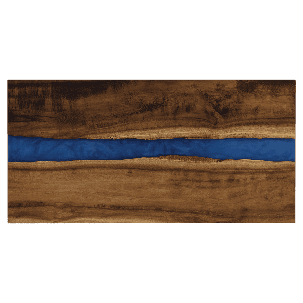 Custom Engraved Acacia Cutting Board - With Blue Pearl Resin - 18"x 9"