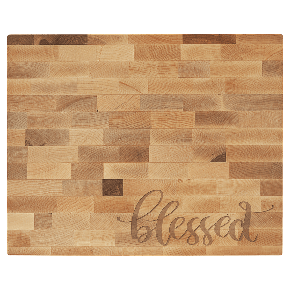 Custom Engraved Butcher Block Cutting Boards - Walnut or Maple - Genuine Maple Butcher Block