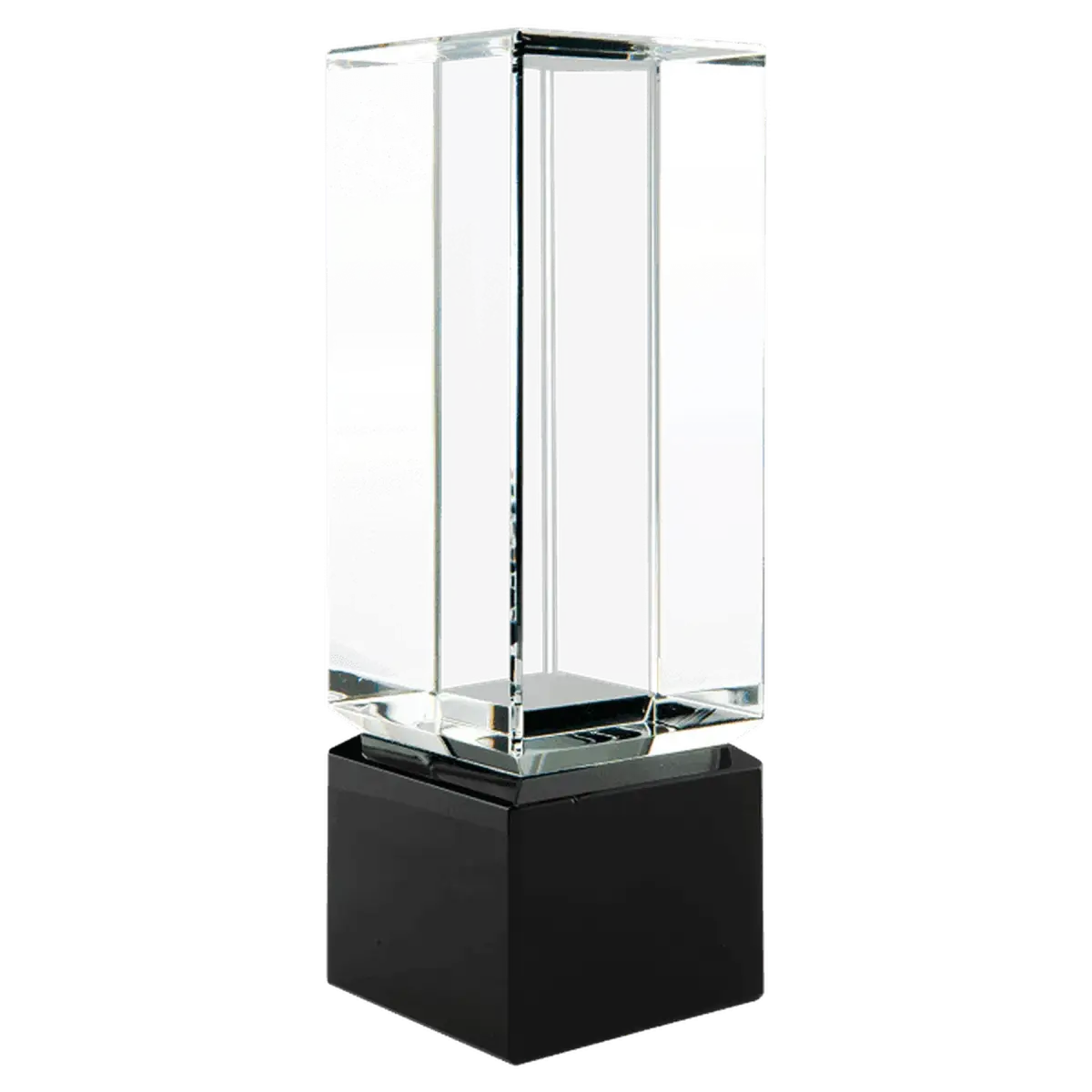 Laser Etched Crystal Cubes and Blocks - Personalized Awards and Gifts Angled Cube / 1 1/2" x 1 1/2"