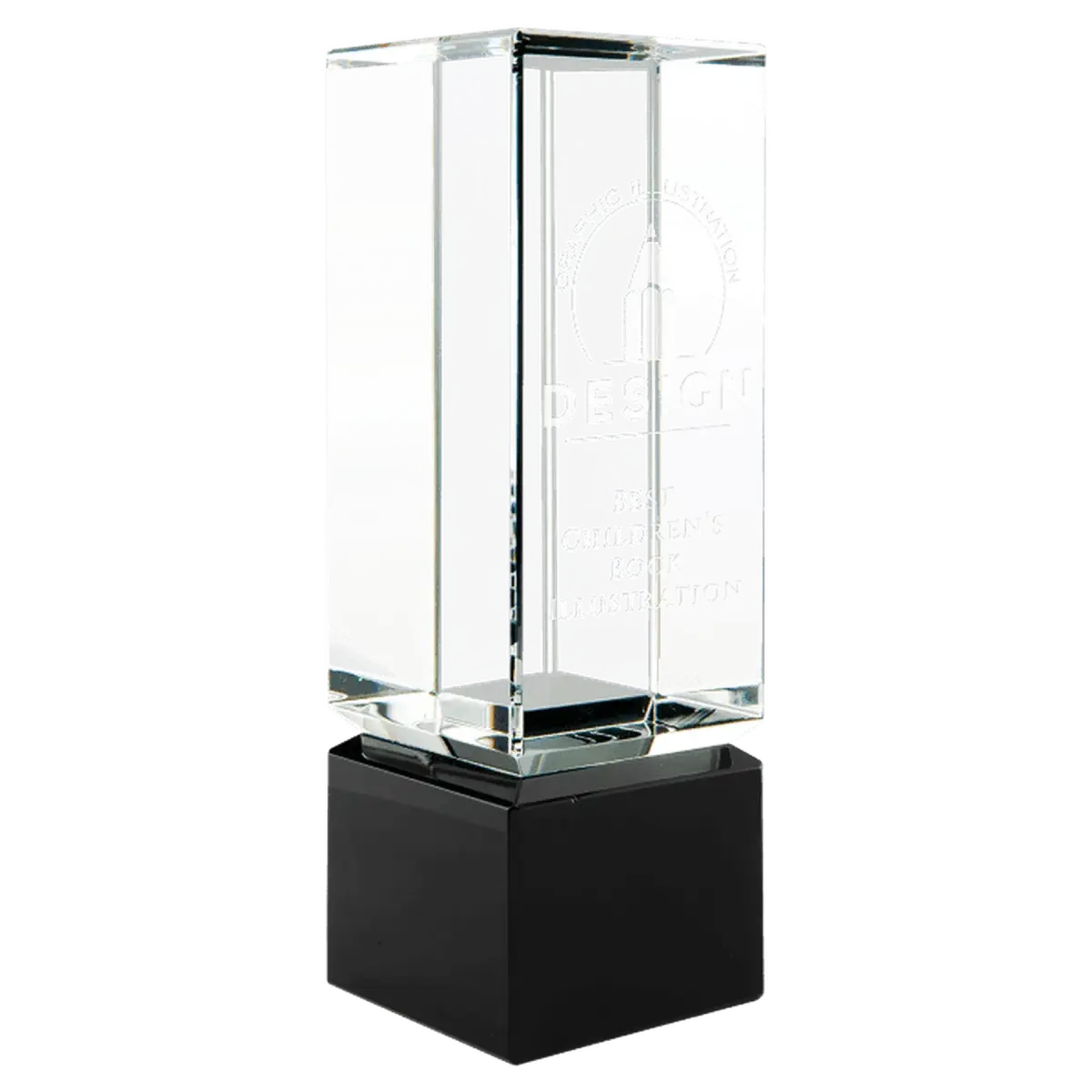 Laser Etched Crystal Cubes and Blocks - Personalized Awards and Gifts Angled Cube / 1 1/2" x 1 1/2"