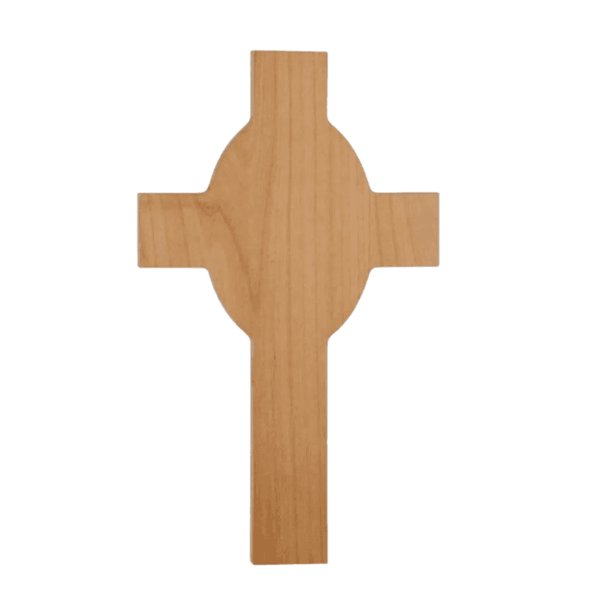 Custom Engraved Red Alder Wood Wall Cross - 8" x 13 5/8"