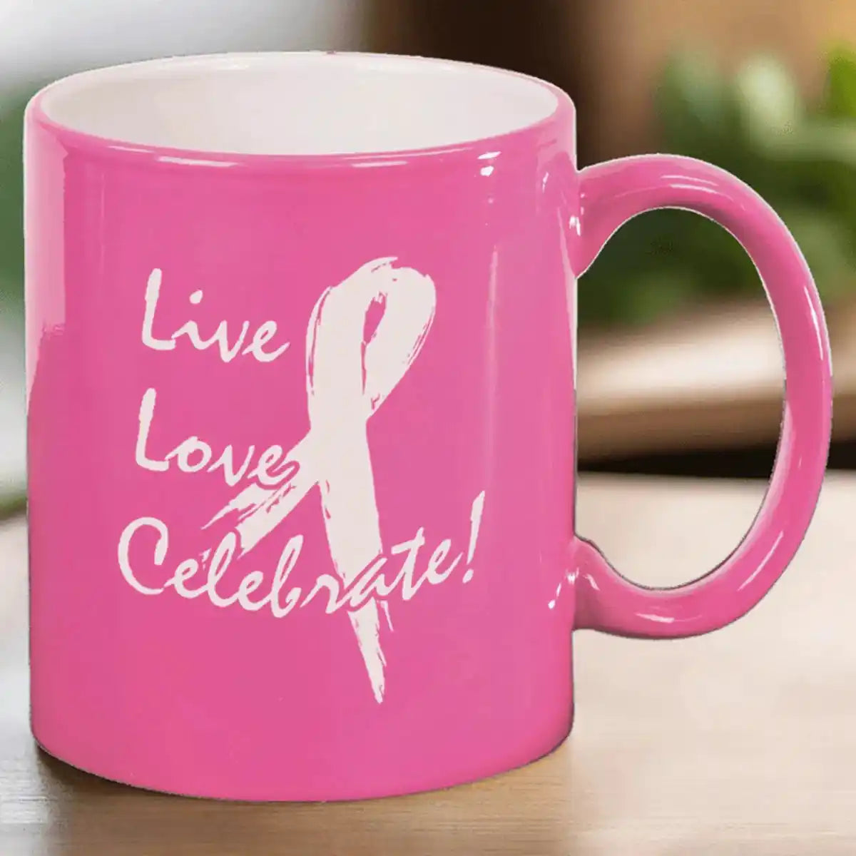 Personalized Ceramic Coffee Mugs – Bistro and Rounded Styles Black/White / Bistro Mug / 16 oz.