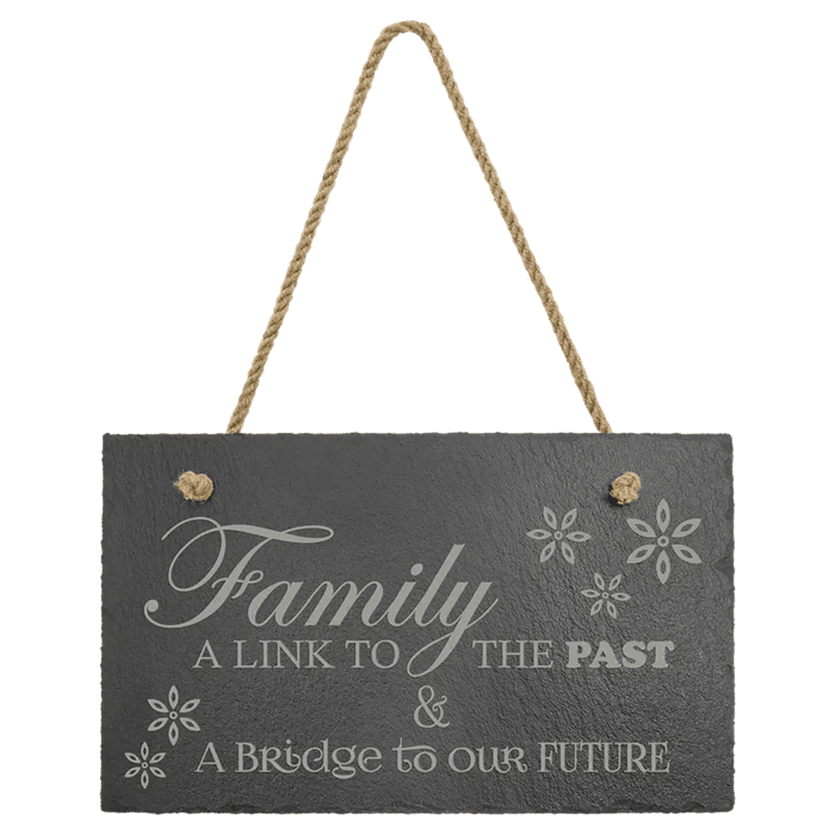 Custom Engraved Slate Signs – Hanging Rustic Decor for Home or Business - Rectangle