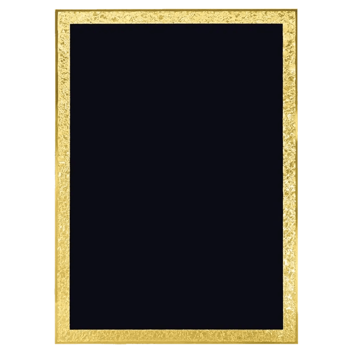 Designer Florentine Brass Plated Plaque Plate (Black, Red, Blue) - Black