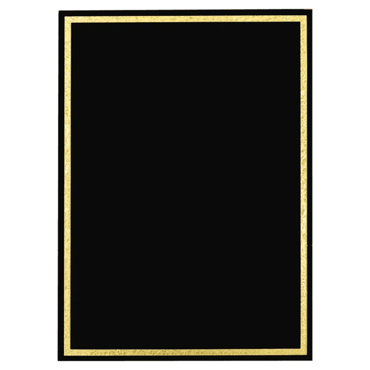 Designer Florentine Brass Plated Plaque Plate (Black, Red, Blue) - Black