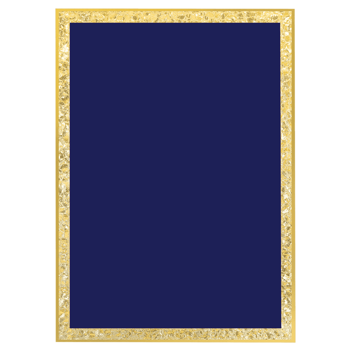 Designer Florentine Brass Plated Plaque Plate (Black, Red, Blue) - Blue