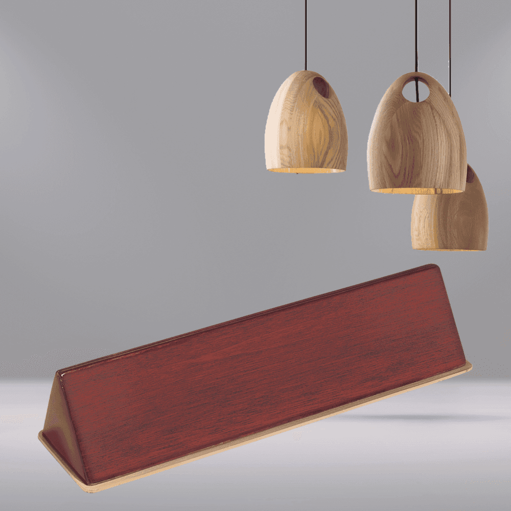 Desk Wedges (Brass Plates Optional) - Red Alder
