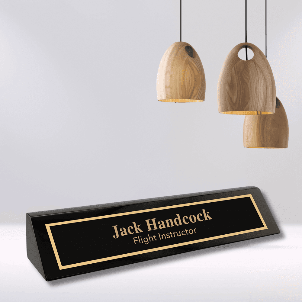Desk Wedges (Brass Plates Optional) - Red Alder