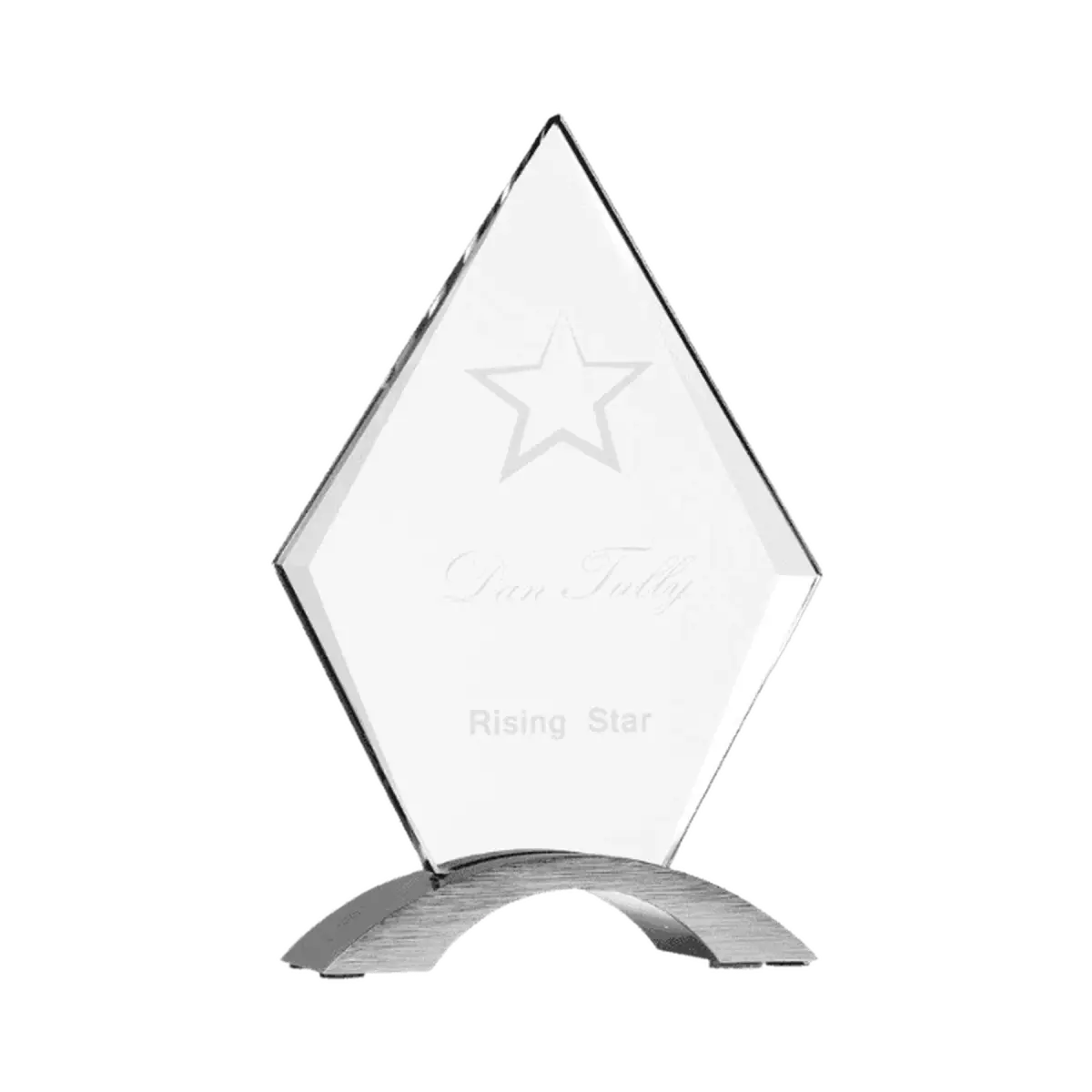 Cosmic Acrylic Awards with Silver Base with Custom Engraving Round / 7 1/4"