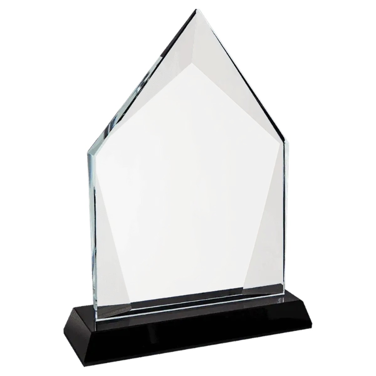 Halo Glass Awards - Custom Engraved Diamond & Oval Glass Oval / Blue / 8"